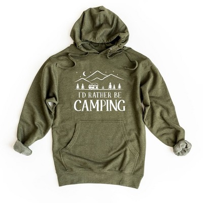 Simply Sage Market Women's Graphic Hoodie Rather Be Camping Camper