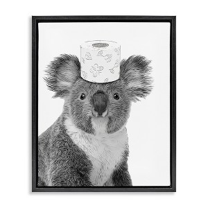 Stupell Industries Koala & Toilet Paper Bathroom, 25" x 31" - 1 of 4