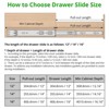 Full Extension Drawer Slides Rails, 12/14/16 Inch Drawer Slides 100LB Capacity, Heavy Duty Full Extension Ball Bearing - 3 of 4