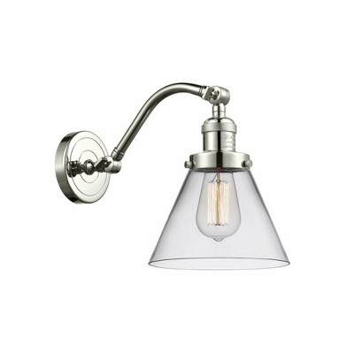 Cone - 1 Light Wall Sconce In Industrial Style-11.5 Inches Tall and 8 Inches Wide