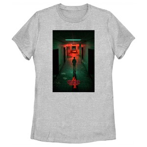 Women's Stranger Things Four Friends Rift Apocalypse Poster T-Shirt - 1 of 4