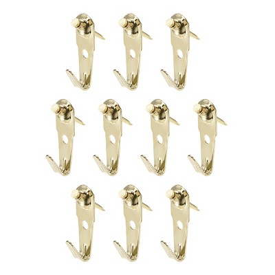 Unique Bargains Wall Mounted Rust Resistant Picture Hangers with Nails 10 Pcs