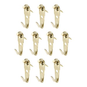 Unique Bargains Wall Mounted Rust Resistant Picture Hangers with Nails 10 Pcs - 1 of 3