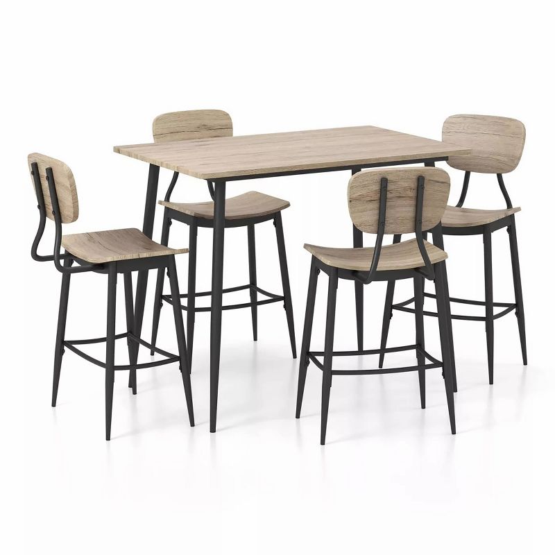 5pc Markfil Rectangle Counter Height Dining Table Set - miBasics, 6 of 8