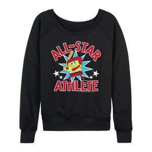 Women's - SpongeBob SquarePants - American All Star Lightweight French Terry Slouchy - 1 of 4