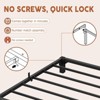 Jojoka Metal Bed Frame, Heavy Duty Platform with 800 lbs Support, No Box Spring Needed, Easy Tool-Free Assembly, Noise-Free Design - 3 of 4