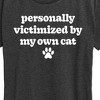 Women's - Instant Message - Victimized By My Cat Short Sleeve Graphic T-Shirt - 2 of 4