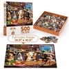 BenBen Puzzles for Adults 500 Pieces, Dogs' Dinner Party Animal Jigsaw Puzzle, 20.5" x 15" - 4 of 4