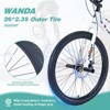 INFURNIC Bicycles Freestyle Kids Bike with Shimano 7 Speed and Double Disc Brakes for Boys and Girls 12 Years and Up, White, 68.8"*26.77"*47.6" - 4 of 4
