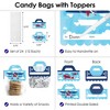 Big Dot of Happiness Taking Flight Airplane DIY Vintage Plane Baby Shower or Birthday Party Goodie Favor Bag Labels Candy Bags with Toppers 24 Ct - 3 of 4