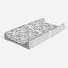 Bacati - Clouds in the City Gray Clouds Quilted Changing Pad Cover - 2 of 4