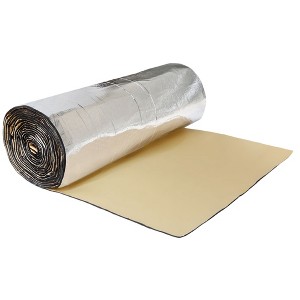 Unique Bargains Car Floor Sound Insulation Deadener Mat High Density Foam Glassfiber Heat Sound Deadening Mat - 1 of 4