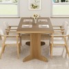 71" Large Dining Table for 6 to 8 People, Modern Dinner Table with Unique Wooden Legs, Rectangle Dining Table for Kitchen, Dining Room & Living Room - 4 of 4