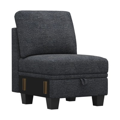 Belffin 22.8 Single Seat Module - Compact Chenille Sofa with Hidden Storage & Tool-Free Assembly
