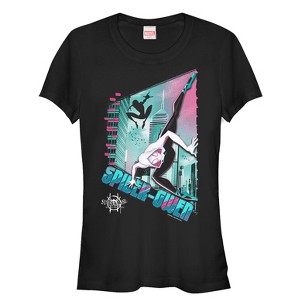 Juniors Womens Marvel Spider-Man: Into the Spider-Verse Modern Spider-Gwen T-Shirt - 1 of 3