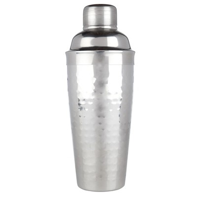 Viski Titanium Cocktail Shaker, Cobbler Shaker With Brushed Finish,  Built-in Strainer And Cap, 18.5 Oz, Set Of 1, Black : Target