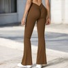 Anna-Kaci Active Women's High Waist Flare Leg Pants with Stretch Fabric - 4 of 4