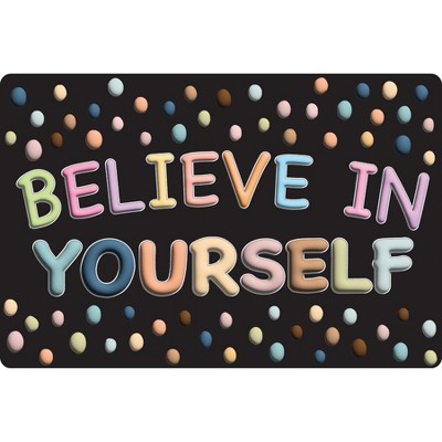 Ashley Productions® Smart Poly™, The Original Fun Mat™, Welcome Mat, 15.5" x 23.5", Believe in Yourself