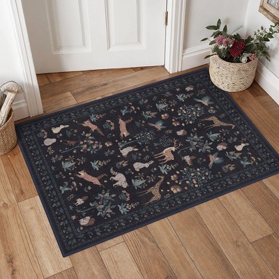 Abynow Medallion Distressed Persian Indoor Area Rug