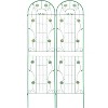 Metal Garden Trellis for Climbing Plants,Metal Garden Trellis,Easy Assembly with Ground Stakes, Versatile Support for Roses,Ivy & Vegetables - 2 of 4