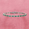 Ross-Simons 5.00 ct. t.w. Emerald Bracelet With Diamond Accents in Sterling Silver - 4 of 4