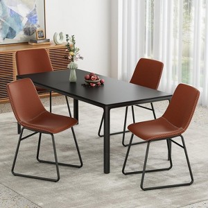Pexfix Waterproof Faux Leather Dining Chair Set of 4 - 1 of 4