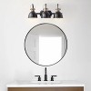 Dewdrop Industrial Black and Bronze 3-Light Bowl Shape Bathroom Vanity Lamp - 4 of 4