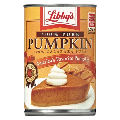 Libby's 100% Pure Pumpkin - 15oz : Target