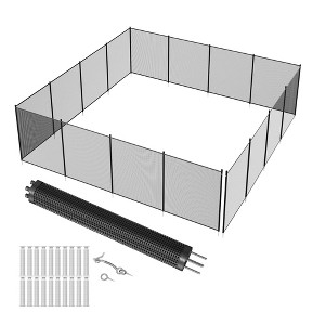 Swimming Pool Fence for Inground Pools, Safety Fencing with Stainless Steel Legs for Protecting Kids and Pets, 340 GMS Teslin PVC Mesh - 1 of 4
