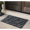 A1HC 100% Rubber Outdoor Doormat, Floral Paisley, 30"x48", All-Weather, Slip-Resistant, Mats for Entryways - 3 of 4