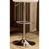 PAGED Bar Height Stools Set of 2, Adjustable Faux Leather Swivel Counter Stool, Dining Chair with Diamond Tufted Seat for Bar, Kitchen - 3 of 4
