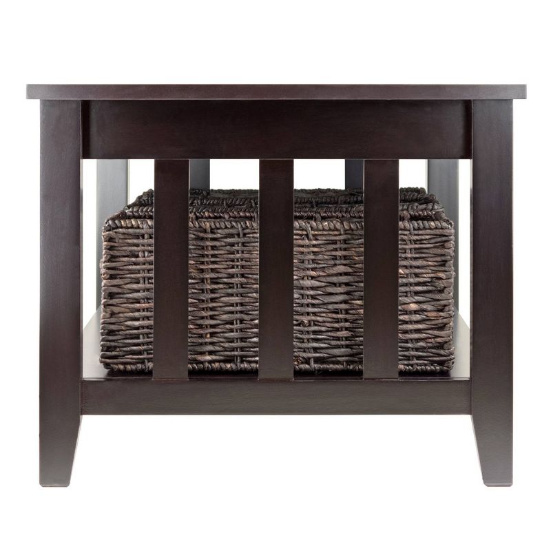 Morris Coffee Table with Baskets Espresso, Chocolate - Winsome, 4 of 7