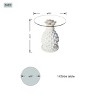 Moda Furnishings Outdoor White Glass Round Coffee Table - 3 of 4