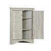 SEVOBAL Bathroom Storage Cabinet Oak Triangle Freestanding Cabinet with Adjustable Shelves for Organized Living, Brown, 17.2"*17.2"*31.5" - 2 of 4