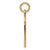 Black Bow Jewelry 14k Yellow Gold, Varsity Collection, Large D/C Pendant Number 2 - 2 of 4