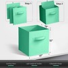 Sorbus 13 Inch 8 Pack Sturdy Collapsible Fabric Storage Cubes with Handle - for Organizing Clothes, Toys, Books, Shelves & more - 3 of 4