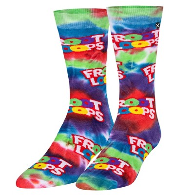 Odd Sox, Froot Loops Tie Dye, Funny Novelty Socks, Large