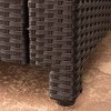 Puerta Wicker Club Chair - Dark Brown/Beige - Christopher Knight Home - 4 of 4