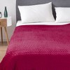 Costway 7 / 10 /15 / 20 lbs Heavy Weighted Blanket 3 Piece Set w/ Hot & Cold Duvet Covers Green/Pink - 2 of 4