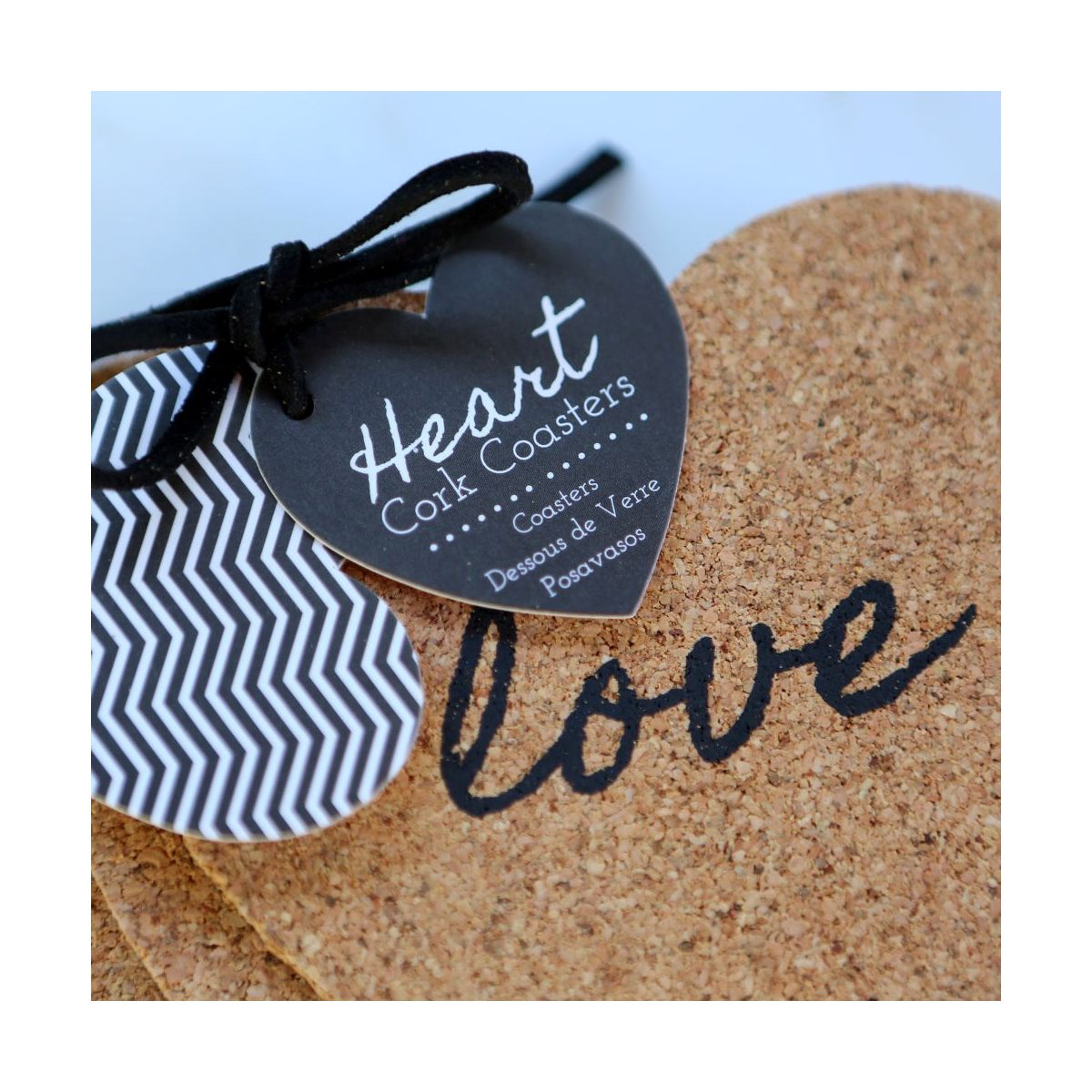 Kate Aspen Heart Cork Coasters (Set of 24) | 22034NA - thumbnail 4
