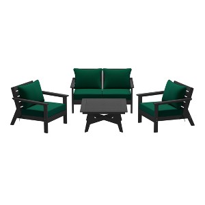 WestinTrends Avalon Outdoor 5-Piece Modular Sectional Patio Furniture Sofa Set - 1 of 4