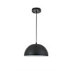Elegant Lighting Etude 1-Light Brushed Nickel Pendant with Frosted Globe - 3 of 4