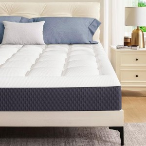 Lycvki 5 in. Gel Memory Foam Mattress with Pillowtop,Fiberglass-Free,CertiPUR-US® Certified,Bed in a Box - 1 of 4