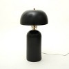 22.5" Modern Ceramic Table Lamps with Handcrafted Beige Base and Coordinated Shade, Nightstand Lamps for Bedroom or Living Room–The Pop Home - 2 of 4