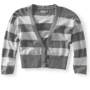 Aeropostale Womens Cropped Stripe Cardigan Sweater - 1 of 1