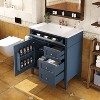 NicBex 30" Bathroom Storage Cabinet with Sink, Morden Bathroom Vanity, 2 Drawers and 1 Spacious Cabinet Door for Bathroom - 3 of 4