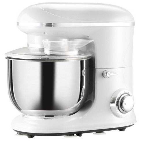 Dash Stand Mixer (Electric Mixer for Everyday Use): 6 Speed Stand Mixer  with 3 qt Stainless Steel Mixing Bowl, Dough Hooks & Mixer Beaters for