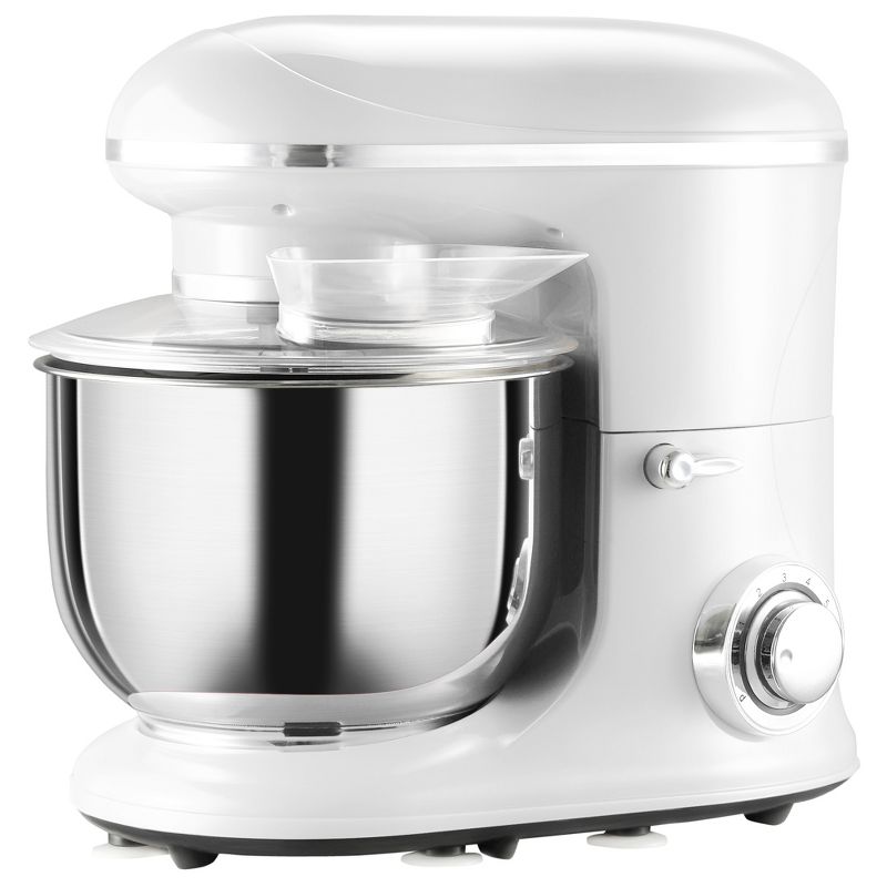 HOMCOM 6 Qt Stand Mixer with 6+1P Speed, 600W and Tilt Head, Kitchen Electric Mixer with Stainless Steel Beater, Dough Hook, Whisk for Baking, 1 of 7
