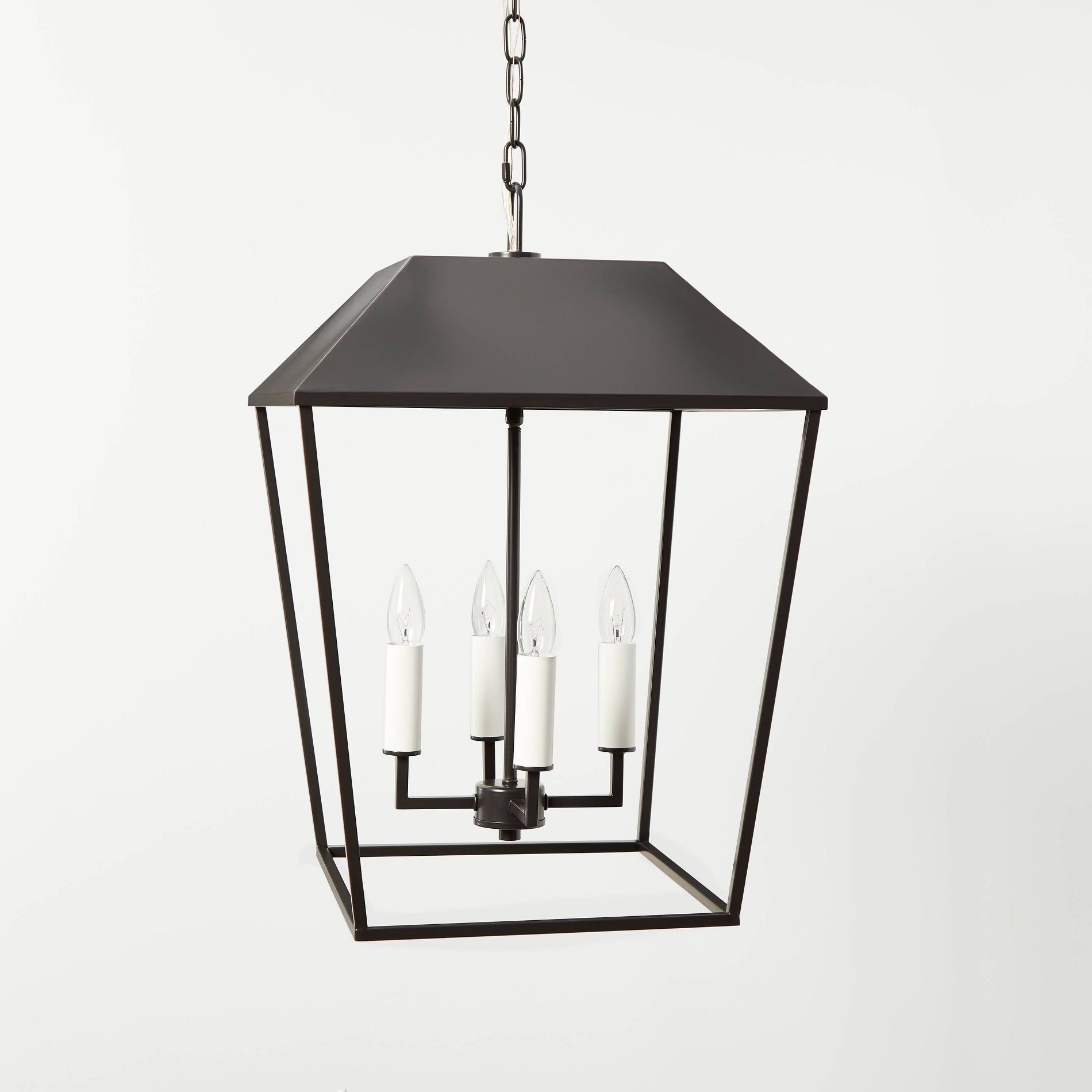 Lantern Pendant Black - Threshold™ designed with Studio McGee: 4-Bulb Metal Ceiling Fixture, ETL Listed, No Shade