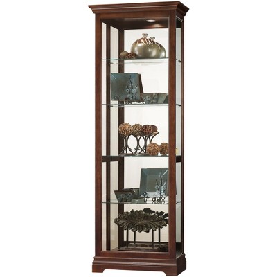 Howard Miller 680676 Brantley Vi Curio Cabinet 680676 Cherry Bordeaux
